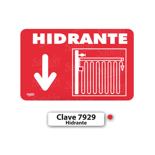 SENAL DE HIDRANTE 7929